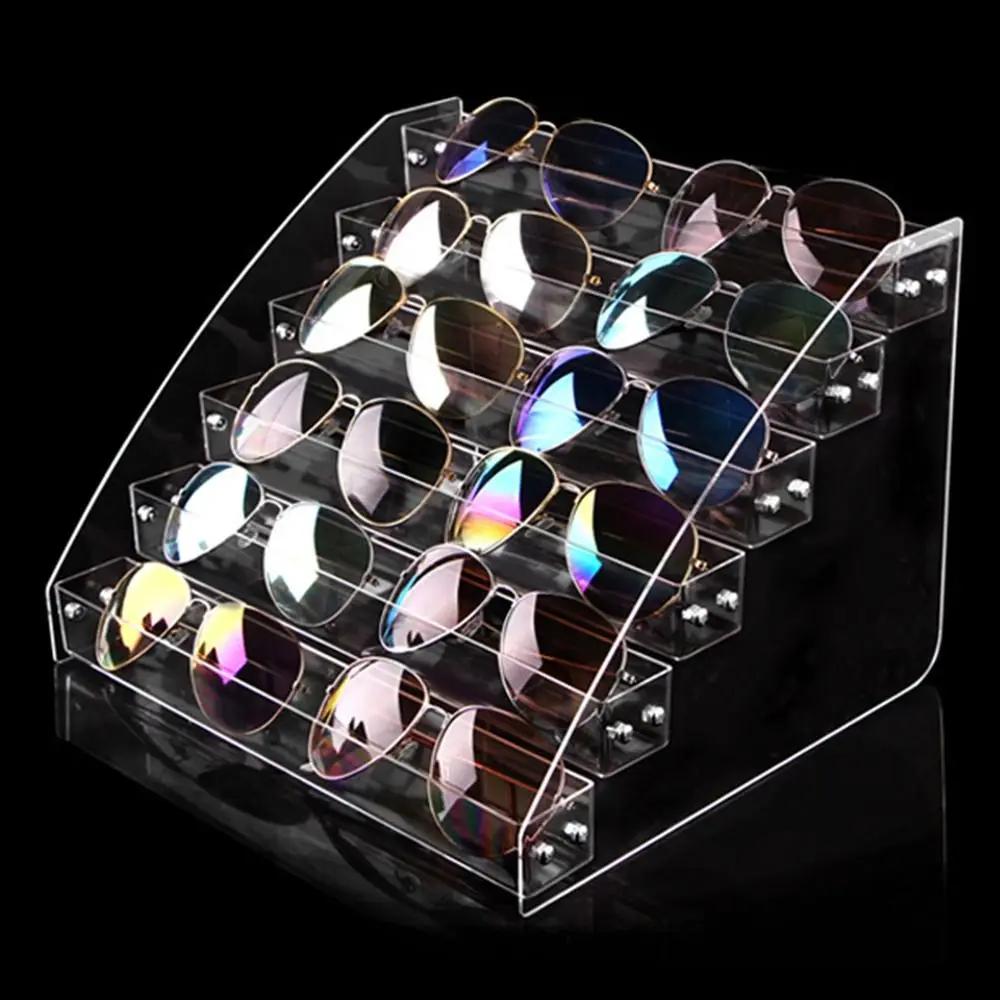 Mehrschichtiger Schmuckorganisator Acrylständer Nagellackregal Brillenrahmenständer Display Sonnenbrille Damen Aufbewahrungsbox