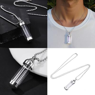 Elegant Crystals Like Scented Necklace Portable Sturdy Acrylic Pendant for Daily Wear or Gifts