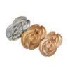 5pcs Striped Design Metal Buttons for Coats Dresses and Jackets Elegant Simple Decorative Button DIY Apparel Sewing Supplies
