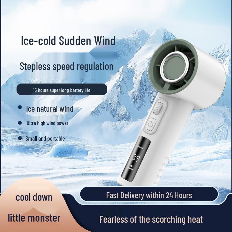 

Portable Mini Handheld USB Rechargeable Fan for Outdoor and Office Use 15.5*5.8*6 cm белый