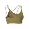 Li Ning Fitness Series FW22 Solid Color Logo Print Sports Bra Women Underwear Green AUBS096-6