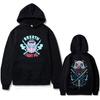 Anime Demon Slayer Hashibira Inosuke Mask Face Graphic Hoodie Men Women Casual Cotton Vintage Pullover Men's Fashion Streetwear