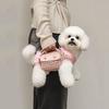 Stylish Pet Traction Backpack Elegant Dogs Going Out Bag Adjustable Cat Carrier Bag  Travel