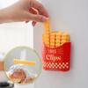 12 Süße Pommes-förmige Beutel-Pommes-Klammern zum Verschließen geöffneter Lebensmittelverpackungen Lustige Beutelklammern für Lebensmittel In einer Magnetbox Süße Küchenaccessoires