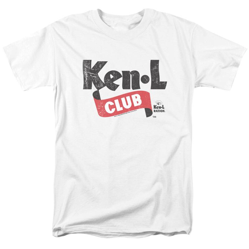 

Ken L Ration Club T Shirt Mens Licensed Dog Food Treats Pet White 5XL різнокольоровий