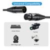 Durability 4Pin XLR Male to Female Y Splitter Cable for Splitting Merging Sound Signal in Professional Music Systems