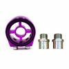 Universal Oil Filter Cooler Sandwich Plate Adapter 1/8 NPT Oil Press Temp Sensor Adapter With Connectors M20*1.5 3/4 NPT