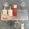 Organizer Shower Storage Rack Wall Mounted Bathroom Shower Basket Suction Cup Shelf  Cosmetics