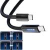 1M Type C Cable Fast Charger Cord Quick Charge USB C Nylon Data Cables For iPhone Samsung Xiaomi Huawei POCO OPPO