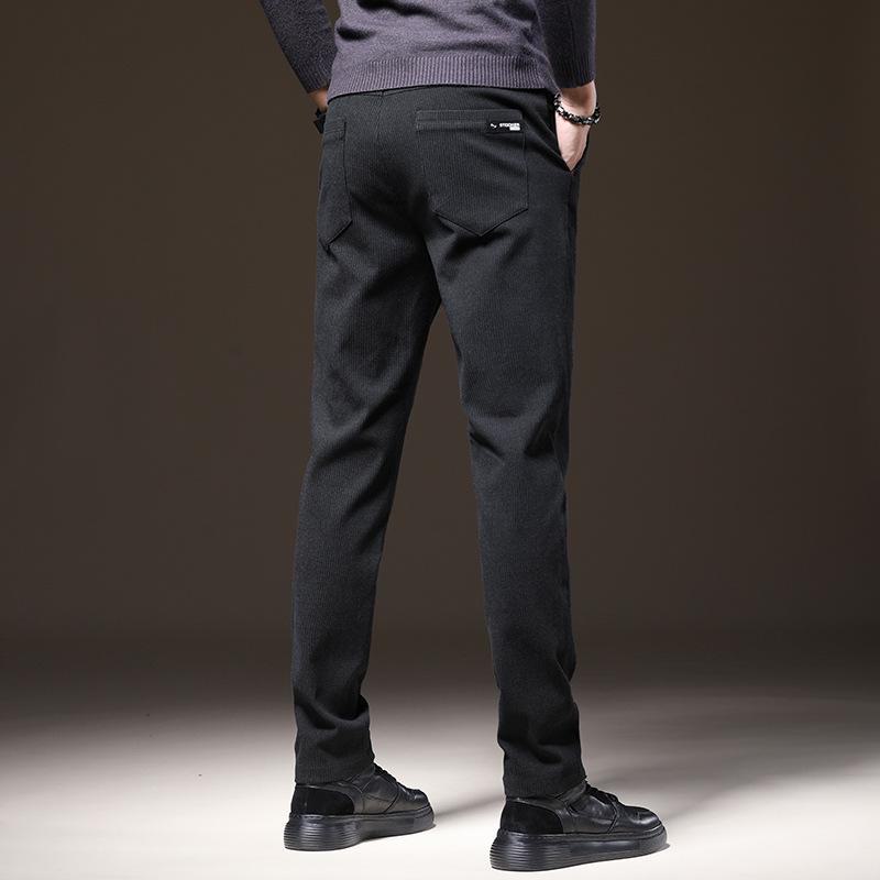 

Мужские плюшевые утолщенные узкие прямые повседневные брюки для осени и зимы Regular, 32