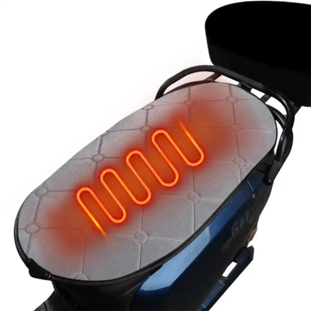 Motorcycle Seat Cushion Heating Adjustable Comfort for ATV Long Ride Cold Weather Wear Resistant Cover Temperature Control D0V3