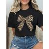 Womens Plus Size Leopard Print Round Neck Short Sleeve T Shirt Casual Comfy Machine Washable Dry Cleanable In Stock New Arrival Summer Top