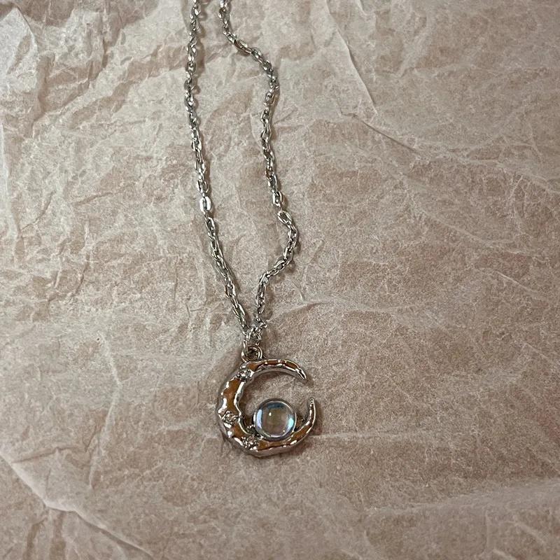 

New Trend Heart Cross Necklaces For Women collar Goth Statement Chain Necklace Aesthetic Jewelry Harajuku Neck
