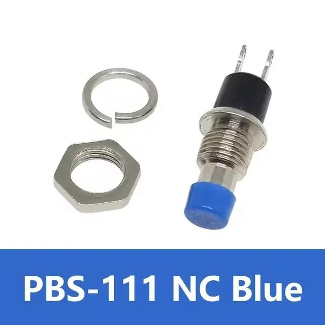 5/20/100Pcs 7Mm Push Button Switch Pbs-110/111 Momentary On-Off Micro Switch No Nc Reset Switch