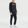 Li Ning Logo Pattern Loose Fit Sports Knit Pants Men Bottoms Black AKLR013-1