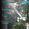 Yofidra 6 IN 1 High Pressure Car Washer Gun with Water Tank Portable Cleaning Tool Garden Spray Gun For Makita 18V Battery Pins