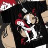 Unisex Shirt Cotton Oversize Large Size New Gaara T-Shirt Kanji Of The Sand Naruto Uzumaki Shippuden Black Shirt All Size