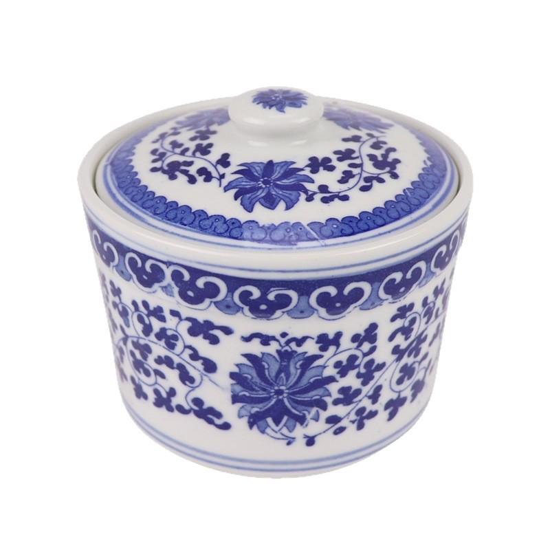 Chinese Porcelain Bird's Nest Ceramic Double Boiler & Steaming Bowl