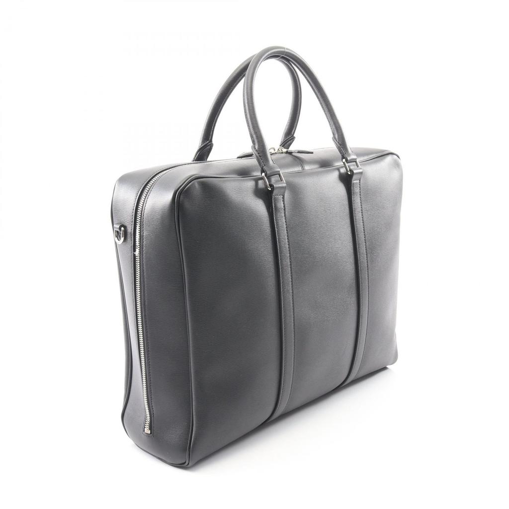 Used TOD'S 2WAY Business bag leather Black Used mens