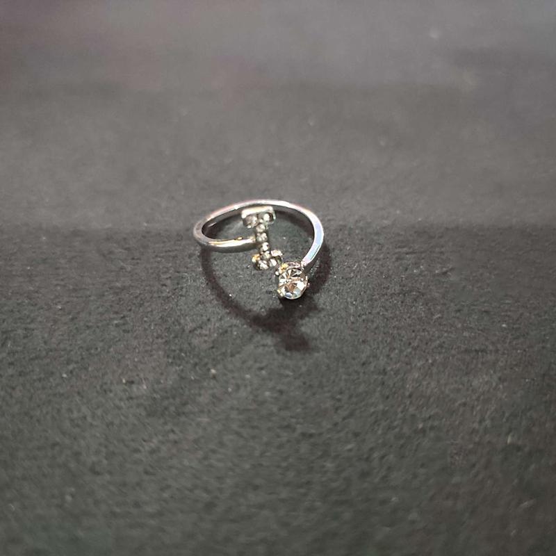 Shining 26 Letters Adjustable Rings Initial A-Z Alphabet Opening Ring For Women Charm Jewelry Gift