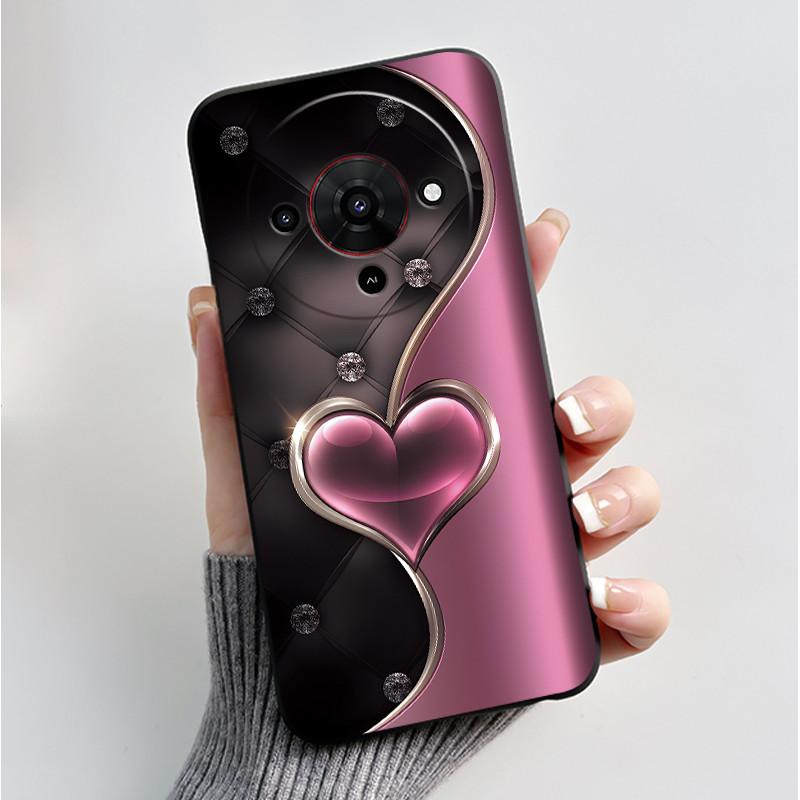 Printing Pattern Case For ZTE Blade A76 5G Capa Z2469N Cute Flower Cartoon Casing Fundas Soft Silicone Black Shell Cover Coque