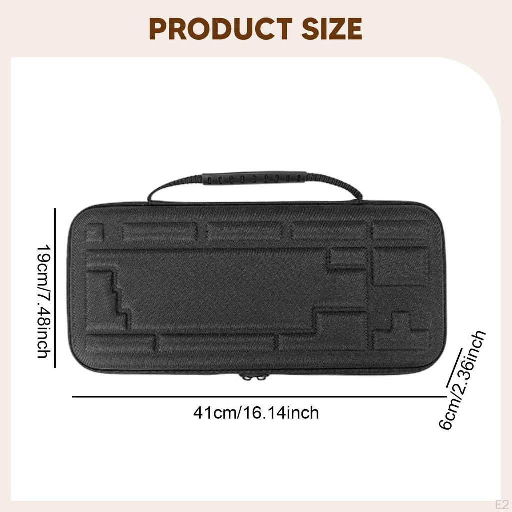 Hard Storage Case for Keyboard 84 Keys Mechanical Dustproof Practical with Handle