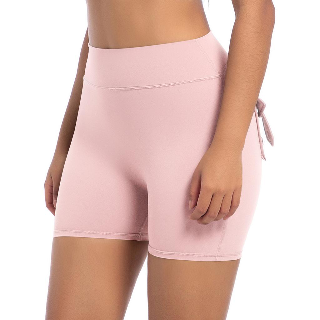 New Peach Hip Workwear Tight Shorts For Women, High Waisted Elastic Hip Lifting Button Yoga Pants, Quick Drying Running And Fitness Pants