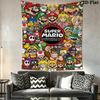 Race Mario Kart Wall Hanging Printed Fabric Blanket Decorative Tapestries for Bedroom Living Room Home Decor