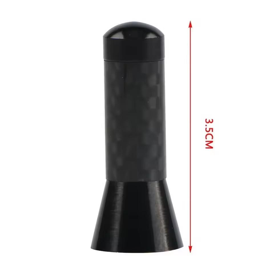 3.5cm Carbon Fiber Car Roof Antenna Car Radio Aerial Antenna Accessories Styling Enhanced Signal Screw Metal Auto Accessories
