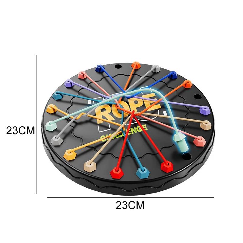1Pc Rope Tangle Challenge, Educational Toy For Kids, Logic & Focus Enhancing, Perfect For Interactive Parent-Child Activities