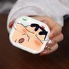 Cute Crayon ShinChan Case For Samsung Galaxy Buds 2Pro 2 4Pro 4 Pro Live 3Pro 3 FE Clear Earphone Cases Cover With Hook
