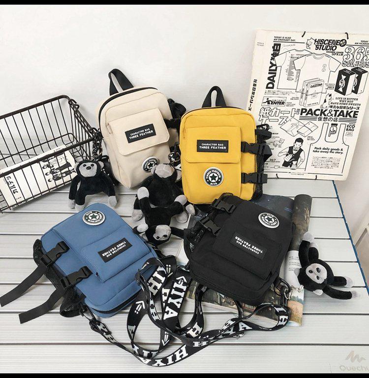 2022 Korean Style Unisex Nylon Crossbody Bag - Trendy, Lightweight, Casual Shoulder Bag for Men and Women