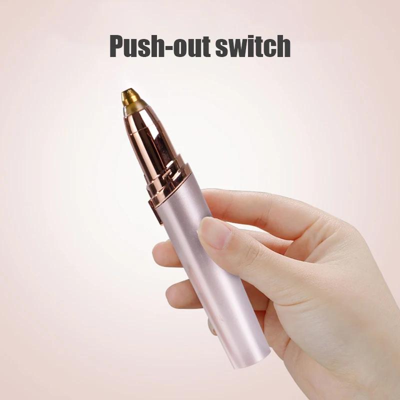Electric Eyebrow Trimmer Shaper Pencil USB Rechargeable Automatic Facial Hair Remover for Women