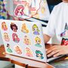 100 Cartoon Princess Children Reward Princess Little Girl Toys Doodle Stickers DIY