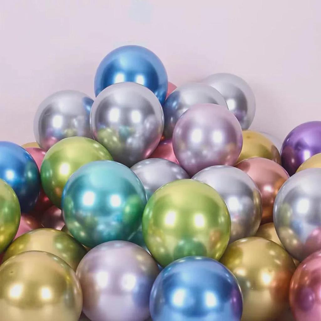 10palcový kovový latexový balónek pro party dekorace, 1,8g kruhová scénická sestava.