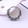 Trendy Unisex Korean-Hong Kong Small Circle Titanium Earrings: Minimalist Niche Design