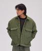 Astral Projection Oversized Trucker Jacket_Khaki