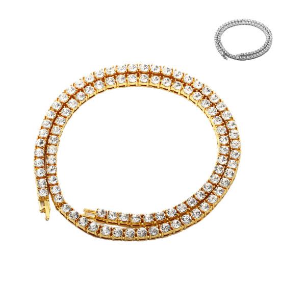 Cool tenisový řetízek Novinka 2 barvy odolný proti opotřebení