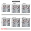 Set Of 2 Flat Printing Popular Christmas Curtains Creative Fashion Snowflakes Digital Printed Polyester Drapes Holiday Curtain