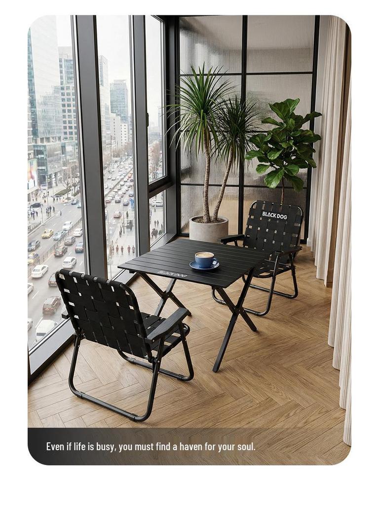 Blackdog Outdoor Folding Chair: Lightweight, Portable Weaved Camping, Beach, Fishing Leisure Chair