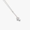 HYPNOTIZE SILVER BALL PENDANT NECKLACE