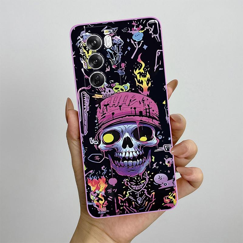 For OPPO Reno 12 CPH2625 Reno12 Pro Phone Case 12pro 5G CPH2629 Love Heart Silicone Soft Shockproof Back Cover Protective Shell