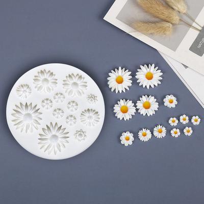 Gänseblümchen Wilde Chrysantheme Rose Blume Silikonform Sugarcraft Schokolade Cupcake Backform Fondant Kuchen Dekorationswerkzeuge