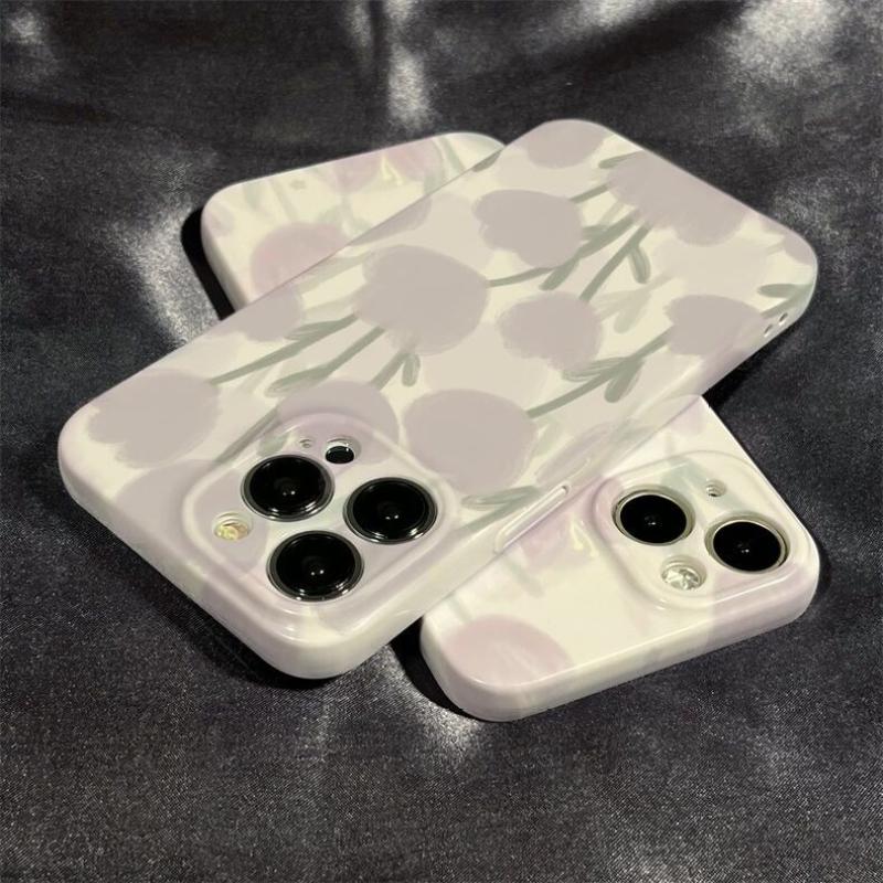 Lale çiçekleri telefon kılıfı için Iphone 14 artı 13 Pro Max 11 12 darbeye dayanıklı silikon kapak için Iphone Xr Xs Max X 7 P 8 artı Se2020