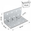 (z) Mounting angle processed KMP3 40x40x80x1.5 (50)