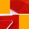 Ledmomo Triangular Reflector 5 Pcs Reflector Triangle Indicator for Car Slow Speed Car Marks,