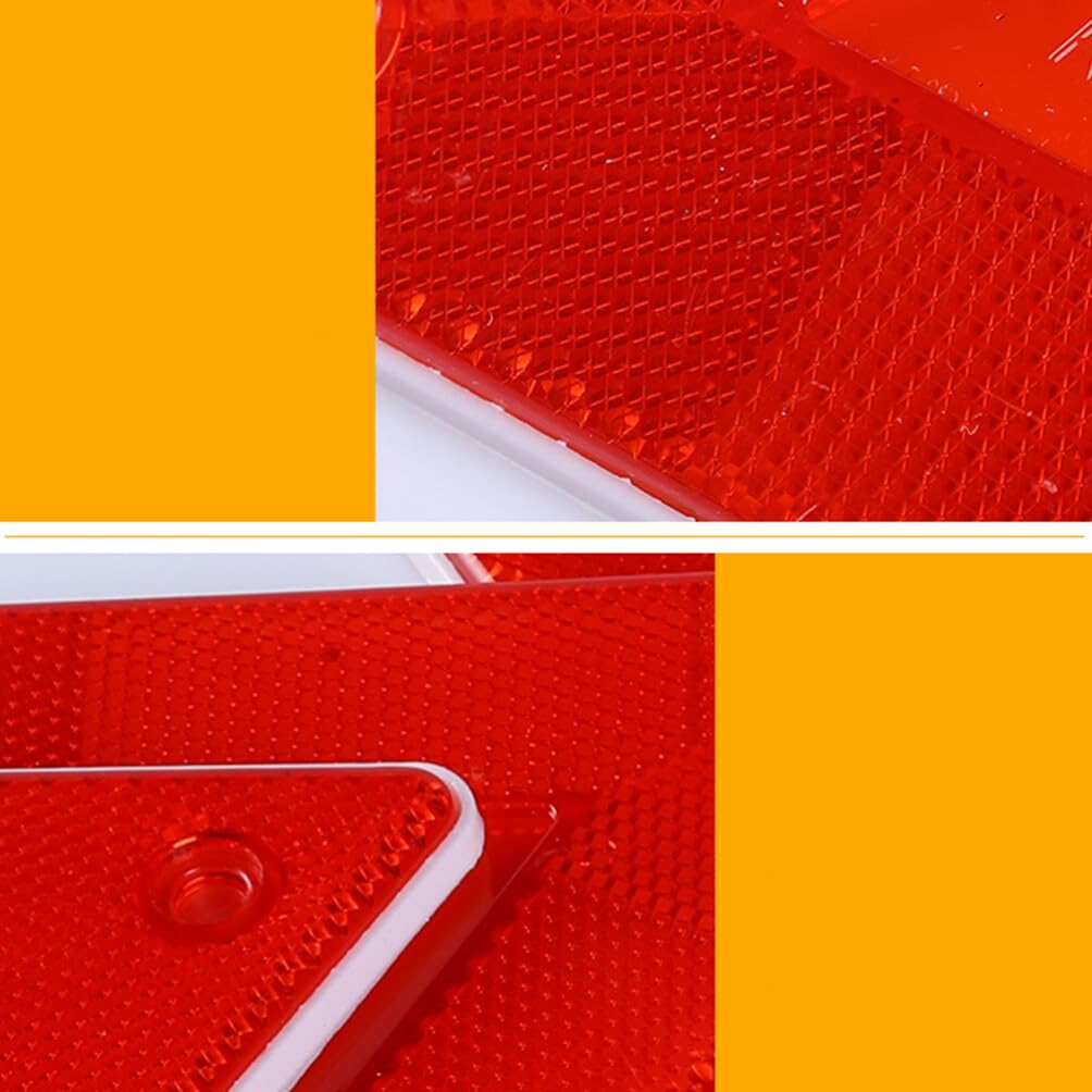 Ledmomo Triangular Reflector 5 Pcs Reflector Triangle Indicator for Car Slow Speed Car Marks,