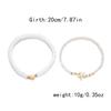 Multilayer Starfish Shell Polymer Clay Anklets for Women Handmade Rice Beads Bracelet On the Leg Summer Barefoot Beach Jewelry
