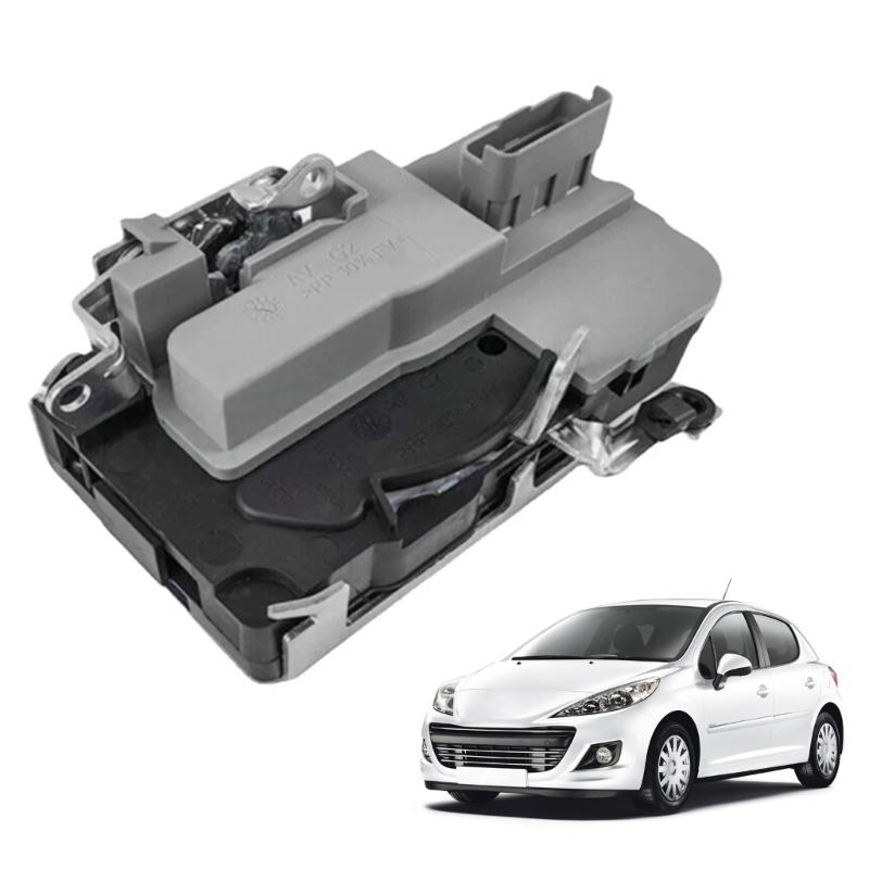 Siłownik zamka drzwi zasilany lewy/prawy do 206 3/5 206SW 206+ 9136S7 9135R9 Zespół zamka drzwi