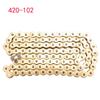Motorcycle Gold Oil Seal Chain Set For 420 Chain 102 106 Links For Dirt Bike ATV Quad MX Enduro Motocross Racing Motocross